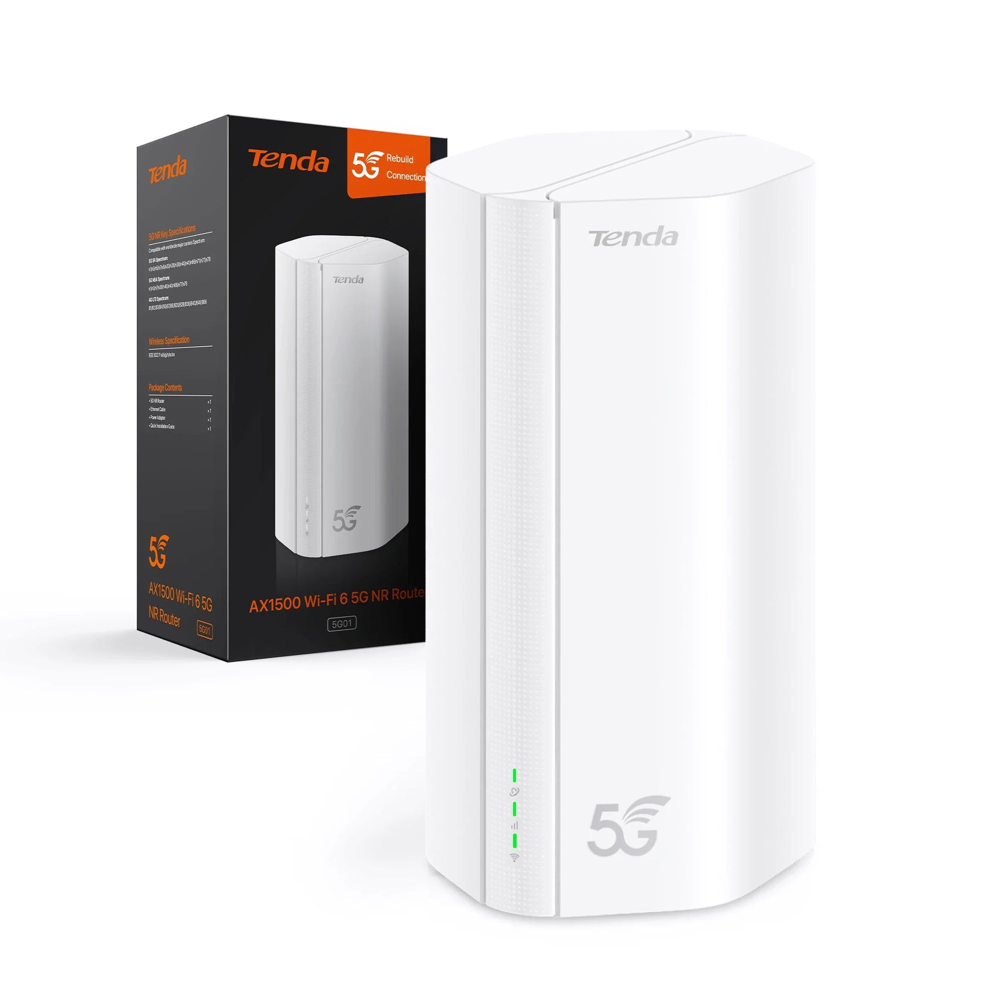 5G SIM Router WiFi 6 Dual-Band 2.4/5GHz 5G/4G/3G Multi-Mode Mesh Router WiFi Hotspot Gigabit LAN