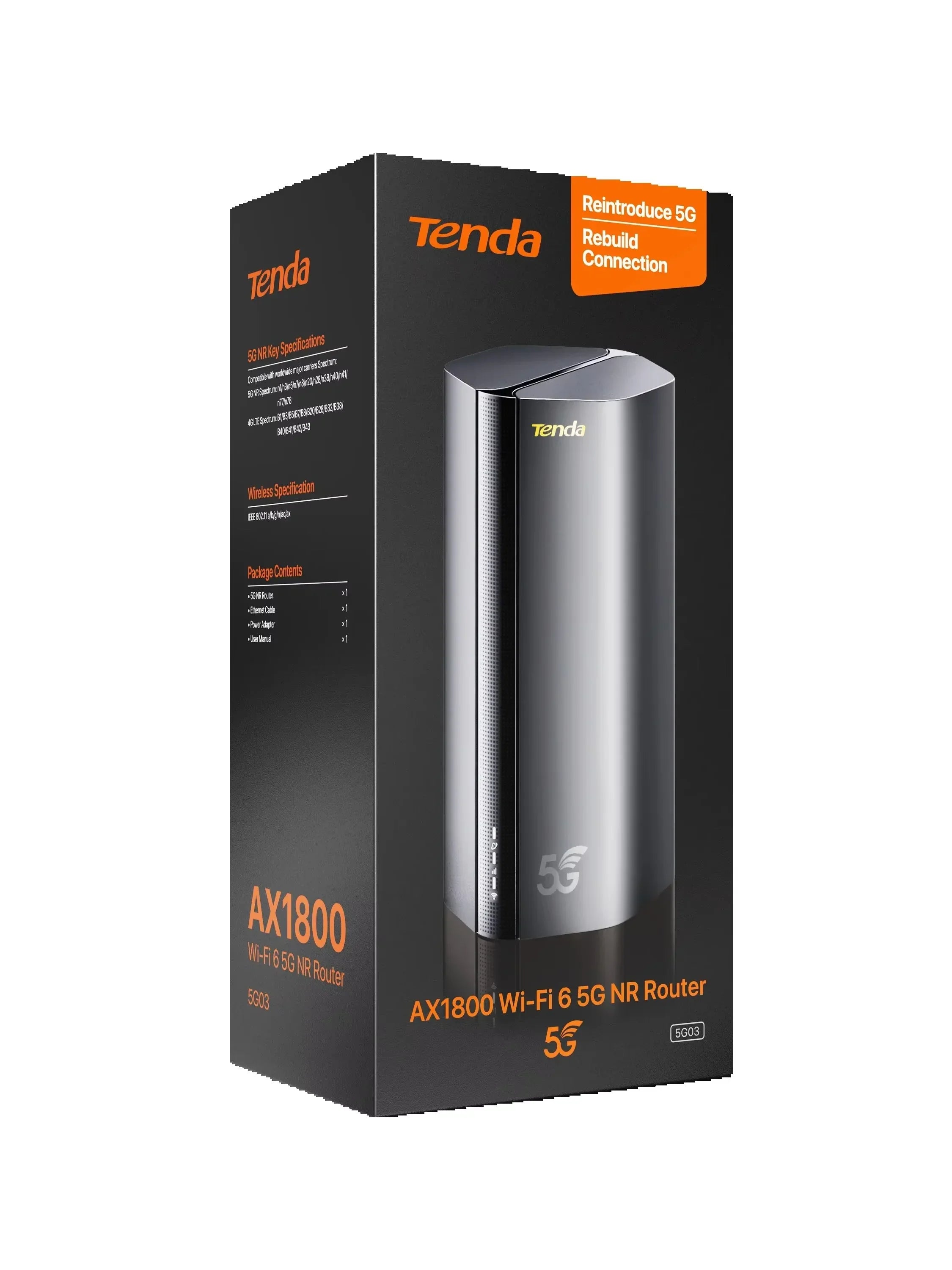 5G SIM Router WiFi 6 Dual-Band 2.4/5GHz 5G/4G/3G Multi-Mode Mesh Router WiFi Hotspot Gigabit LAN