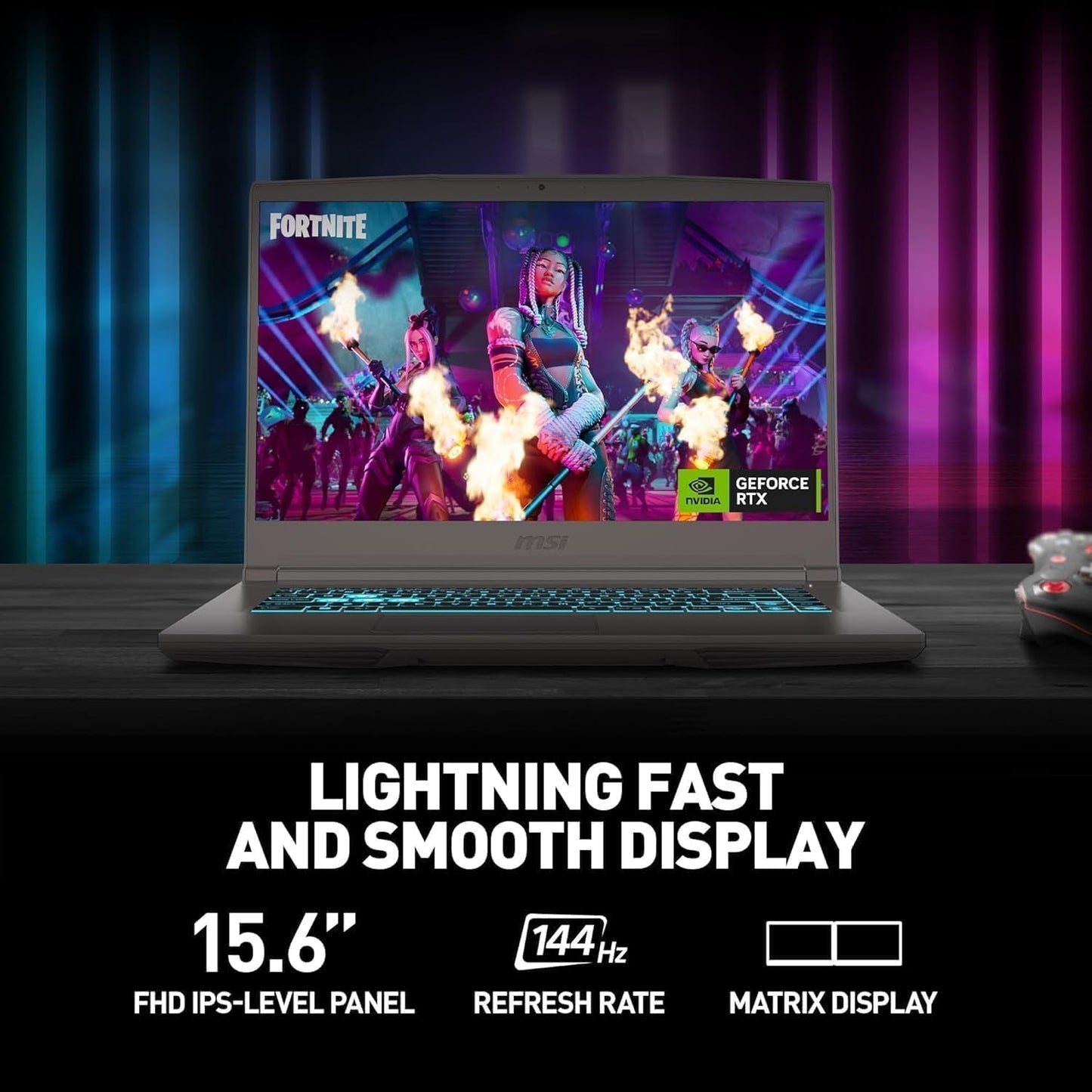 Msi Thin 15 15.6" FHD 144Hz Gaming Laptop, Intel I5-13420H (8 Cores, up to 4.6 Ghz), NVIDIA Geforce RTX 4050, 32GB RAM, 1TB Pcie SSD, Wi-Fi 6E, USB-C, Backlit Keyboard, HD Camera, Gray, Windows 11